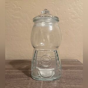 Target Bullseye Gumball Holder Container Jar Lid Glass Clear Paint DIY NWT